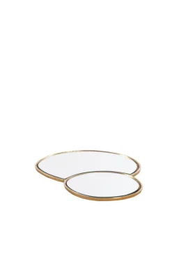 Light en Living Plateau DALENA glas goud - 2 maten