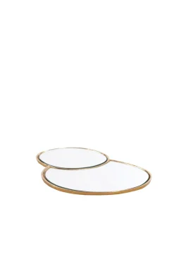 Light en Living Plateau DALENA glas goud - 2 maten