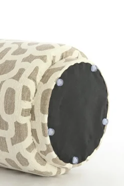 Light en Living Poef Ø40x44 cm DAVONTE taupe+beige