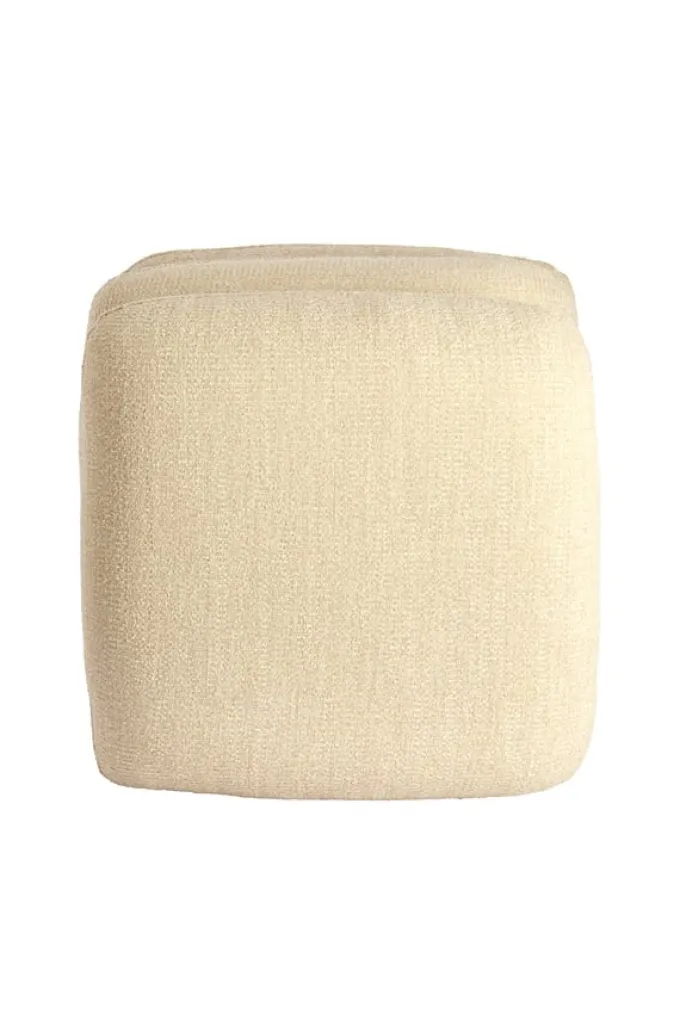 Light en Living Poef 44,5x44,5x44,5 cm LAURIE - crème
