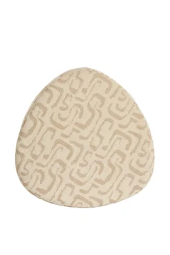 Light en Living Poef 68x68x35 cm LIBERIA beige+zand