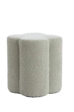 Light en Living Poef 38x38x45 cm NALANI mint groen