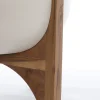 Light en Living Pot deco op voet Ø44x53 cm KARUNA hout+mat crème