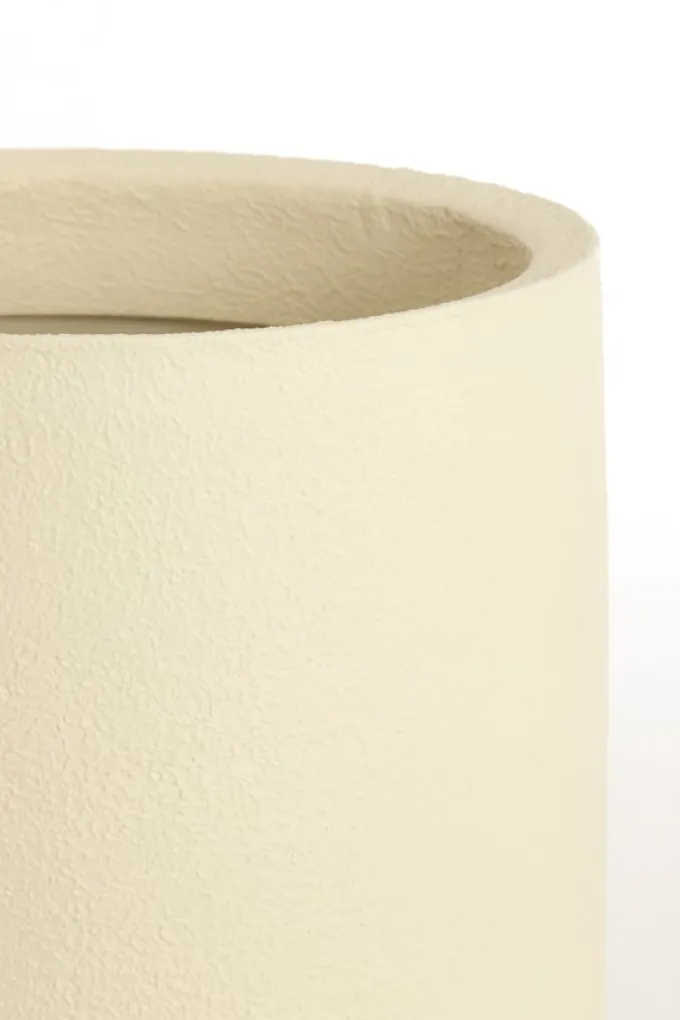 Light en Living Pot deco Set van 3 Ø30x46 + Ø40x55 + Ø52x71 cm SIROLO crème