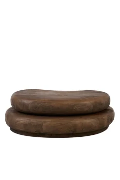 Light en Living Salontafel 99x60x32 cm PAYU mango hout mat donker bruin