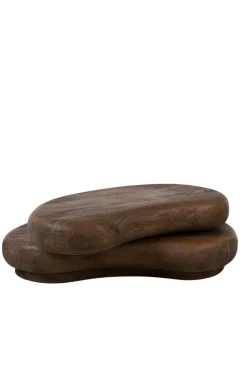 Light en Living Salontafel 99x60x32 cm PAYU mango hout mat donker bruin