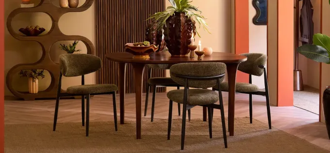 Light en Living Schaal op voet 36x33,5x14 cm SARAG keramiek oud roze+cognac