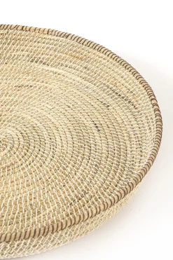 Light en Living Schaal/wandorn Set van 3 Ø25x3,5+Ø35x6+Ø45x7 cm BURICA zeegras nat