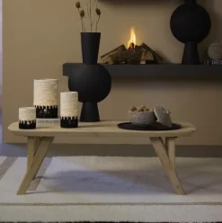 Light en Living Schaal Ø40x1,5 cm MAES zwart