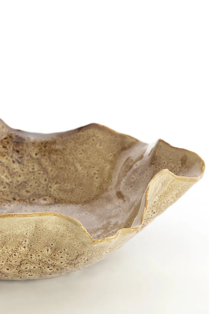Light en Living Schaal 34x31x11 cm BANDA keramiek bruin