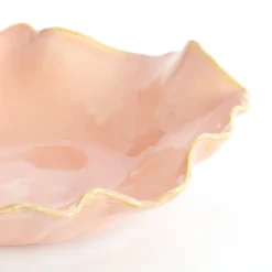 Light en Living Schaal 34x31x11 cm BANDA keramiek roze
