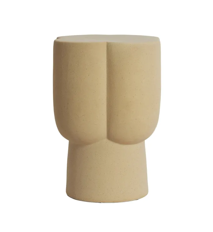 Light en Living Sidetable Ø34,5X45 cm JUNTO keramiek mat zand