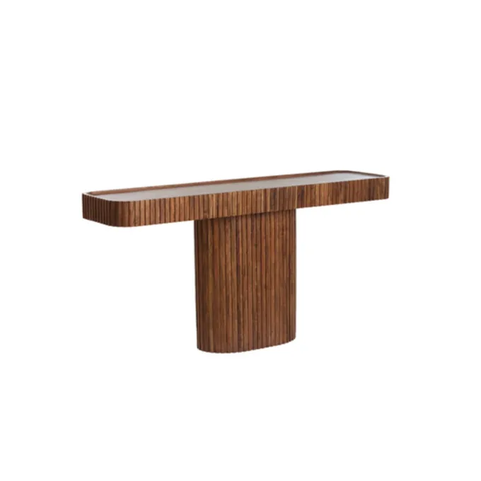 Light en Living Sidetable 154x39x76,5 cm KIOTO acacia hout bruin