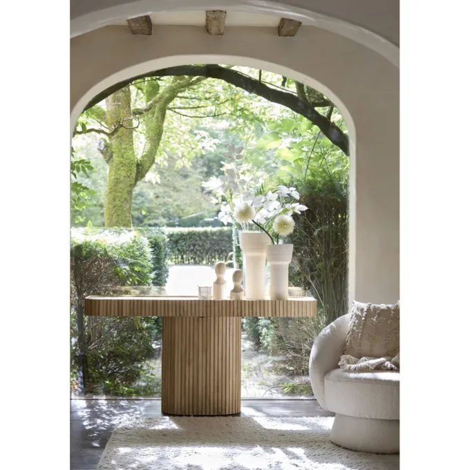 Light en Living Side table 154x39x76,5 cm KIOTO mango hout naturel