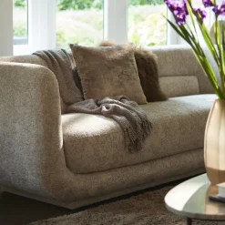 Light en Living Sierkussen BOCANDA 45x45 cm - Zilver of Taupe met Croco-look