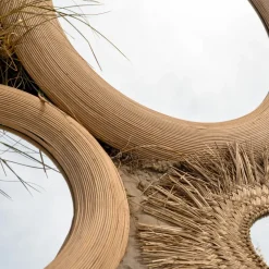 Light en Living Spiegel Ø71 cm PIEDRE rotan naturel - Light & Living