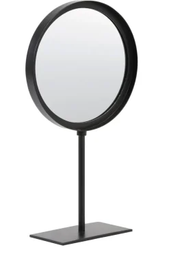 Light en Living Spiegel rond 25x10x45 cm LURI mat zwart