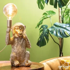 Light en Living Tafellamp aap goud