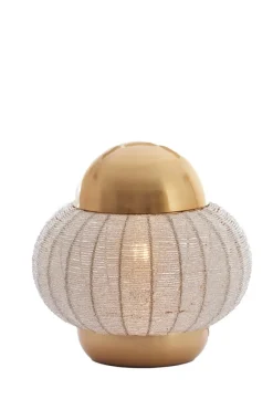 Light en Living Tafellamp Cetara Kralen Zilver Ø25x26 cm