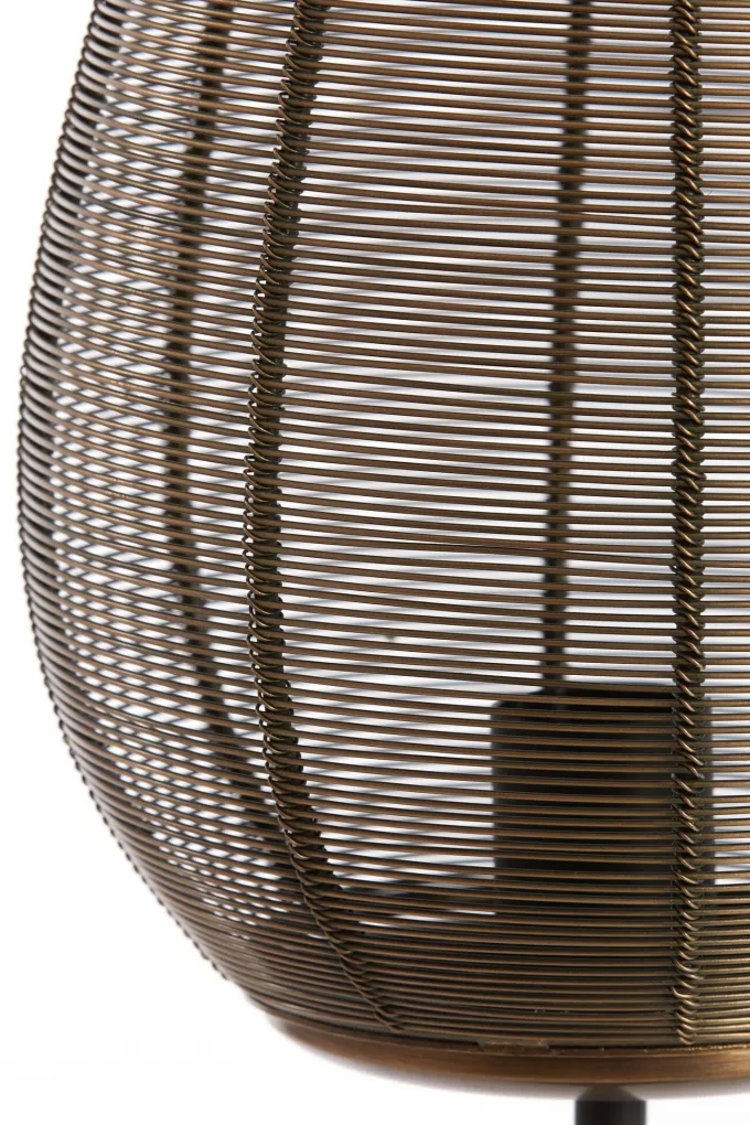 Light en Living Tafellamp Ø20×67 cm YAELLE antiek brons+mat zwart