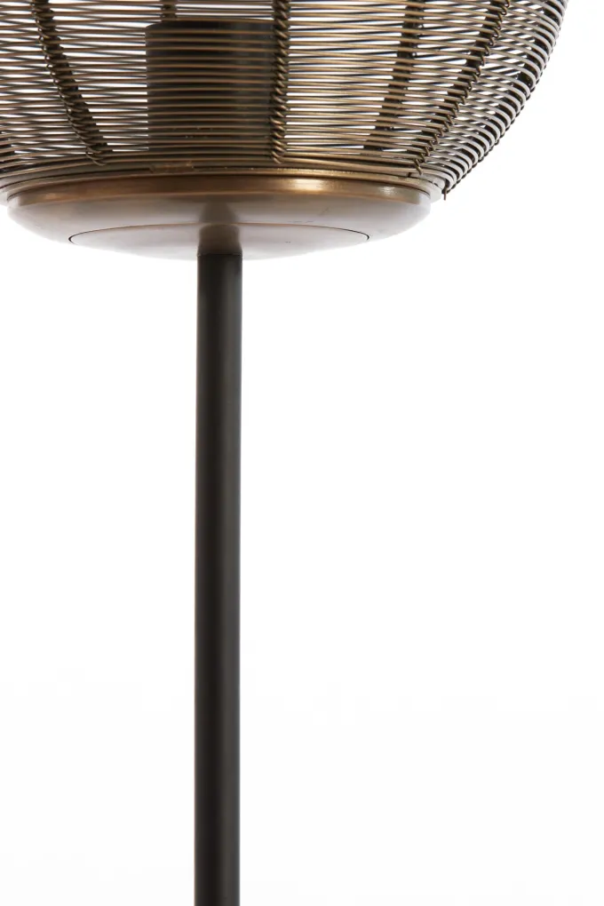 Light en Living Tafellamp Ø20×67 cm YAELLE antiek brons+mat zwart