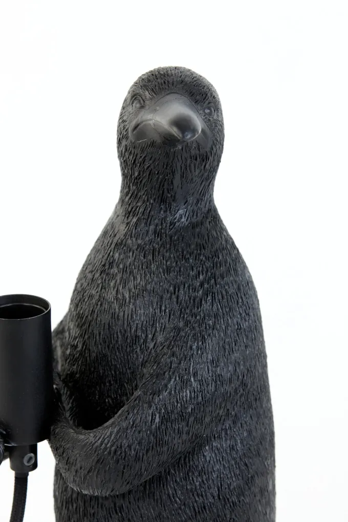 Light en Living Tafellamp E14 Pinguïn Mat Zwart - Diverse Afmetingen