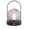 Light en Living Tafellamp LED Ø12x19 cm YEREMI glas smoke+mat zwart