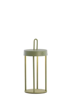 Light en Living Tafellamp LED Ø13x28 cm ISALO olijfgroen
