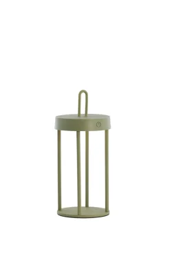 Light en Living Tafellamp LED Ø13x28 cm ISALO olijfgroen
