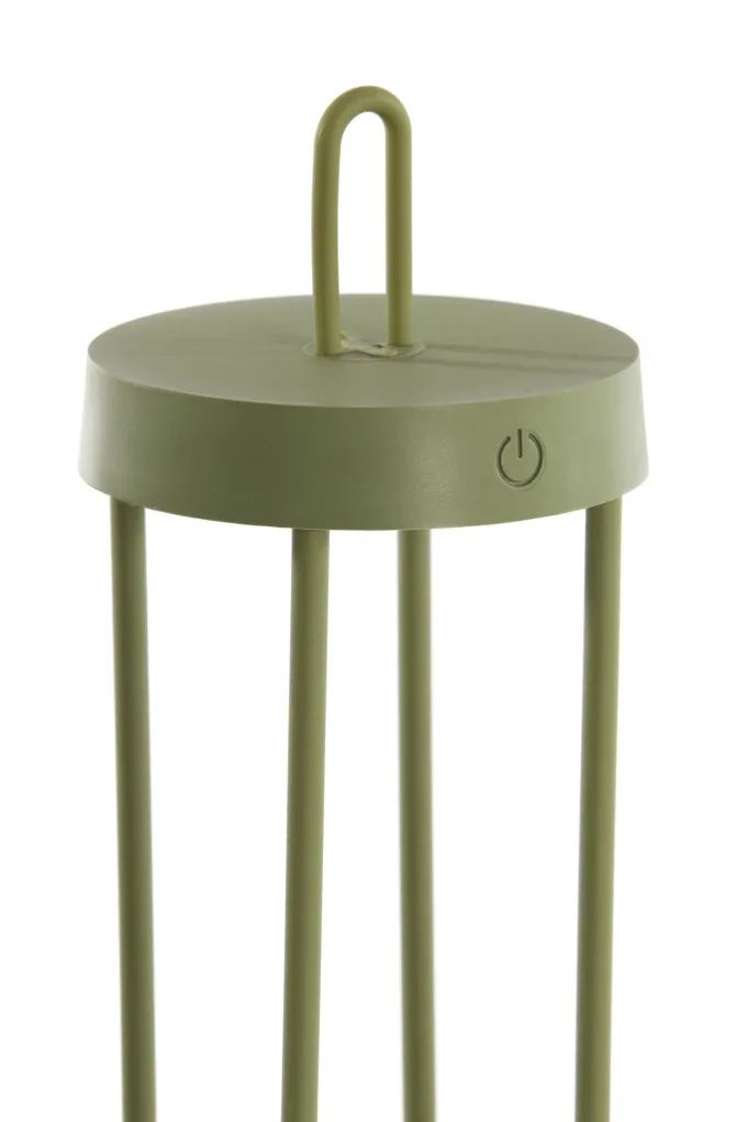 Light en Living Tafellamp LED Ø13x28 cm ISALO olijfgroen
