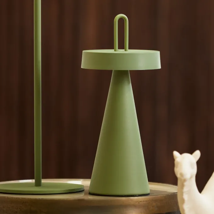 Light en Living Tafellamp LED Ø13x28,5 cm ANKENTA olijf groen