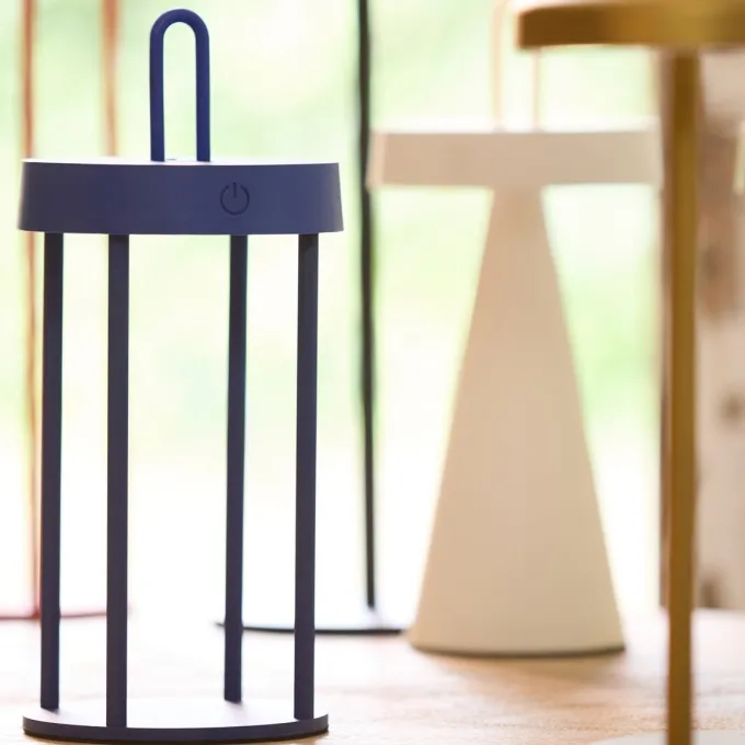 Light en Living Tafellamp LED Ø13x28 cm ISALO blauw