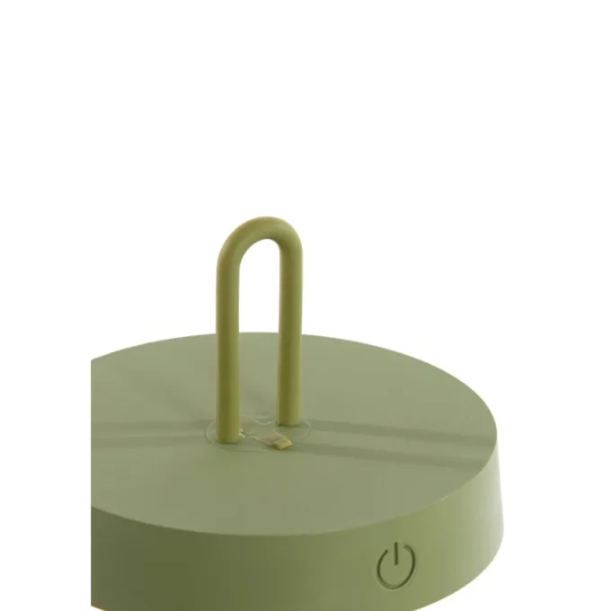 Light en Living Tafellamp LED Ø13x28,5 cm ANKENTA olijf groen+hout naturel