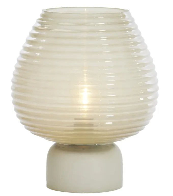 Light en Living Tafellamp LED Ø22x27 cm ALENNA glas groen grijs