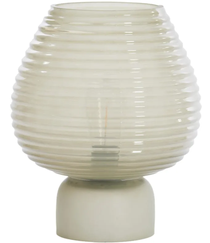 Light en Living Tafellamp LED Ø22x27 cm ALENNA glas groen grijs