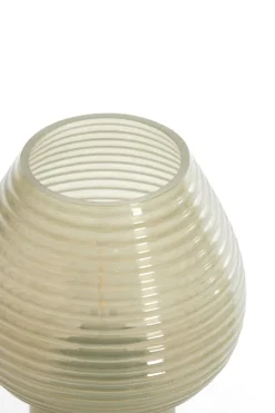 Light en Living Tafellamp LED Ø18x23 cm ALENNA glas groen grijs