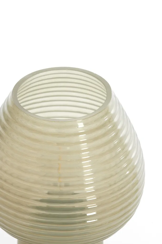 Light en Living Tafellamp LED Ø18x23 cm ALENNA glas groen grijs