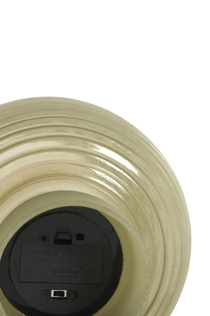 Light en Living Tafellamp LED Ø18x23 cm ALENNA glas groen grijs