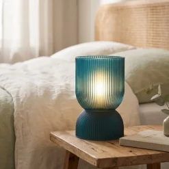 Light en Living Tafellamp LED PHOEBE glas petrol Ø 12 cm