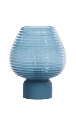 Light en Living Tafellamp LED Ø22x27 cm ALENNA glas blauw