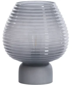 Light en Living Tafellamp LED Ø22x27 cm ALENNA glas grijs