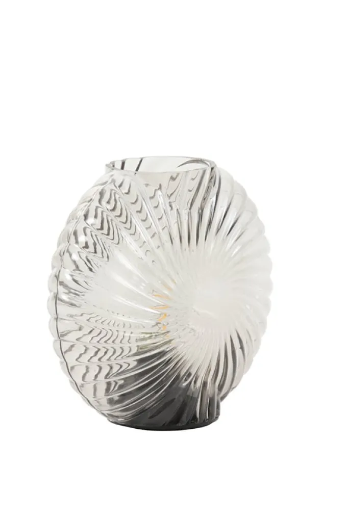 Light en Living Tafellamp LED MILADO glas zand - 16,5 x 7 x 16,5 cm