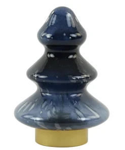 Light en Living Tafellamp LED Ø14x20 cm TREE glas donker blauw+goud
