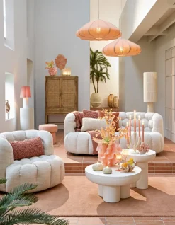 Light en Living Tafellamp LED Thisio perzik L