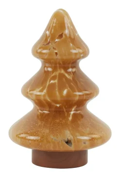 Light en Living Tafellamp LED Ø19x28 cm TREE glas karamel+koper