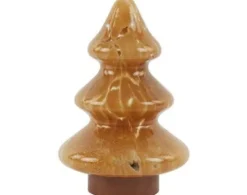 Light en Living Tafellamp LED Ø19x28 cm TREE glas karamel+koper