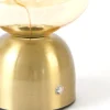 Light en Living Tafellamp LED Ø12,5x19,5 cm VAZYR goud+glas amber