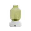 Light en Living Tafellamp Merey LED oplaadbaar groen crème 19 cm