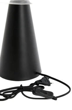 Light en Living Tafellamp Mueda - zwart - Ø30cm