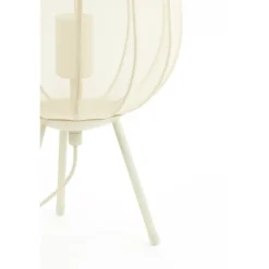 Light en Living Tafellamp PLUMERIA Zand Ø25x45 cm - Light & Living